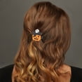 thumbnail image 2 of Unique Bargains 1 Pc Duckbill Clip Halloween Funny Hair Clip for Women Black Orange, 2 of 5