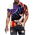 thumbnail image 1 of Camisetas Casuales Impresas de Manga Corta en el Patrón de Rayas, Camisetas Ligeras de Algodón a Rayas para Hombres, 1 of 5