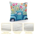 thumbnail image 4 of COMIO  Spring St Patricks Day Valentines Day Pillow Covers Lucky Shamrock Clovers Heart Pillow Covers Floral Bloom Truck Decorative Cushion Case for Sofa Bed Home Holiday Decor, 4 of 5