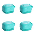 thumbnail image 1 of Guantes Masaje para Baño Cepillo Con Caja Champú Silicona Y Gatos () Azul, 1 of 4
