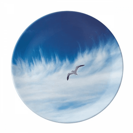 

Clouds Bird Blue Sky Plate Decorative Porcelain Salver Tableware Dinner Dish
