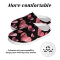 thumbnail image 6 of Lsque Hearts Pattern Womens Comfort Cotton on Scuff With Memory Foam and Anti-skid Sole Slipper-40/41, 6 of 7