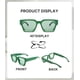thumbnail image 5 of Sunglasses Pro Acme Square Thick Frame UV400, paquete de 3 unidades para hombre y mujer, 5 of 6