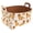 Multicolor 4, variant on Easter Chicken and Eggs Storage Basket Collapsible Storage Bin, PU Foldable Basket Convenient Box Storage Organizer with Handles for Shelves Office Bedroom Closet Nursery Toys Laundry