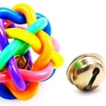 thumbnail image 3 of Colorful Nobbly Wobbly Ball Dog Toy Weave Style Ball with Bell Toy for Cat Puppy Pet Chew Toy Medium (Unbranded), 3 of 5