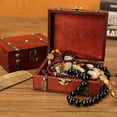 thumbnail image 4 of Vintage Jewelry Storage Box Multipurpose Wooden Keepsake Organizer Great Gift For Women Girls New, 4 of 6