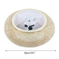 thumbnail image 6 of WUZSTAR 19.5 Inch Bird Cage Ceiling Light Chinese style Bamboo and Rattan Lantern Pendant Light, 6 of 8