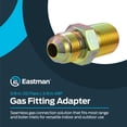 thumbnail image 2 of Adaptador de conexión de gas Eastman, 3/8 pulgadas MIP x 3/8 pulgadas OD, latón, 2 of 6