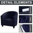 thumbnail image 3 of (Navy Blue)Soft Club Chair Covers for Dining Room, Living Room, Internet Cafe, Bar, Office, Reception, 3 of 4