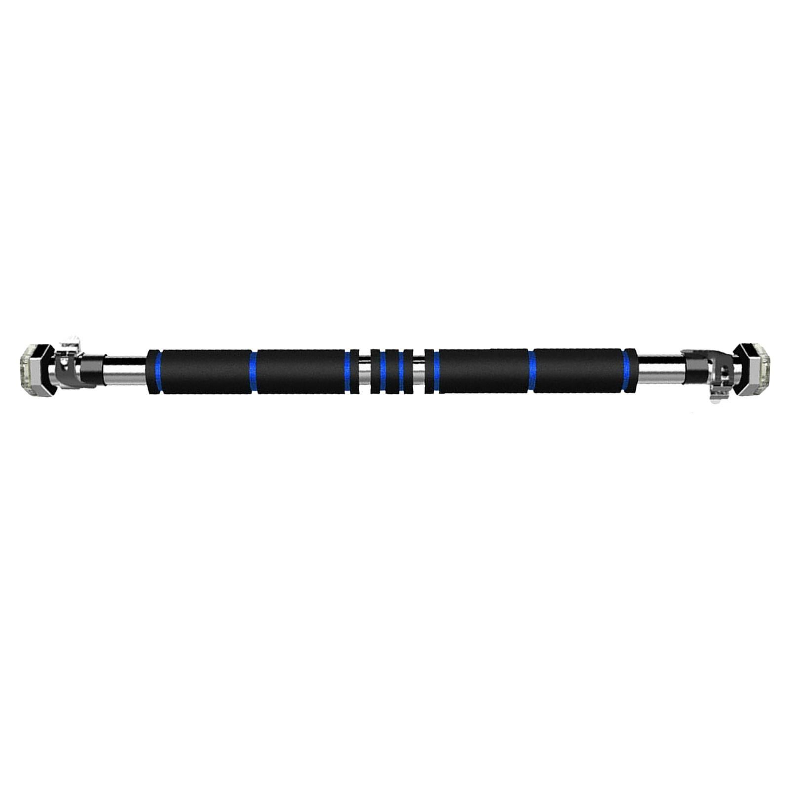 DYNWAVECA Pull up Bar 31.5 to 51.2 Inches Adjustable Length No Screws Doorway Chin up Bar Heavy Duty Wall Mounted with Lock for Home Indoor Gym Black Blue Walmart