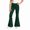 Dark Green*, variant on RUTAYY Girls Cargo Pants Leopard Print Slim Fit Elastic Waist Multi Utility Pockets Outdoor Street Bottoms, Dark Green