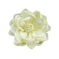 thumbnail image 3 of Broche de flores de tela para mujer, accesorios para el cabello, broche de flores de rosa de tela satinada Beige, 3 of 9