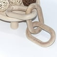 thumbnail image 7 of - 3 Link Wood Knot for Home Decoration,Wood Chain Link Decor,Decorations for Living Room, Rustic Farmhouse, Shelf,Coffee Table Decor, 7 of 7