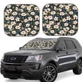 thumbnail image 2 of Picia Flowers 2 Piece Car Windshield Sun Shade Foldable | Foldable Sun Shield for Front Window Blocks UV Rays and Keeps Your Vehicle Cool-Large, 2 of 7