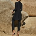 thumbnail image 6 of IBTOM CASTLE Women Muslim Swimsuits Modest Burkini Swimwear Islamic Long Sleeve Full Cover Swim Top Leggings Pants ​Bathing Suits S Black, 6 of 8