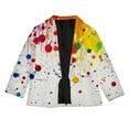 thumbnail image 3 of TIEVOSA Veste de Costume Personnalisée Imprimée à l'Encre Colorée pour Garçons et Filles de 6-7 Ans (Jaune), 3 of 4