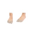 thumbnail image 3 of INSPIRE CHIC Calcetines de yoga sin talón de tama?o libre unisex de algodón, tama?o único Beige2-1 par, 3 of 6