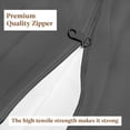 thumbnail image 2 of SKY BEDDINGS Zipper Fitted Sheet - King Size, 8 Inch Deep Pocket, Hotel Quality Brushed Microfiber Bottom Sheet, Soft Wrinkle-Free, Shrinkage and Fade Resistant, 1 Fitted Sheet Only (Dark Grey), 2 of 10