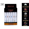 thumbnail image 3 of Caruso Italy Men's Initial Monogram J Embroidery 100% Pure Cotton Handkerchief White Base With Colored Border - Pack Of 6, 3 of 4