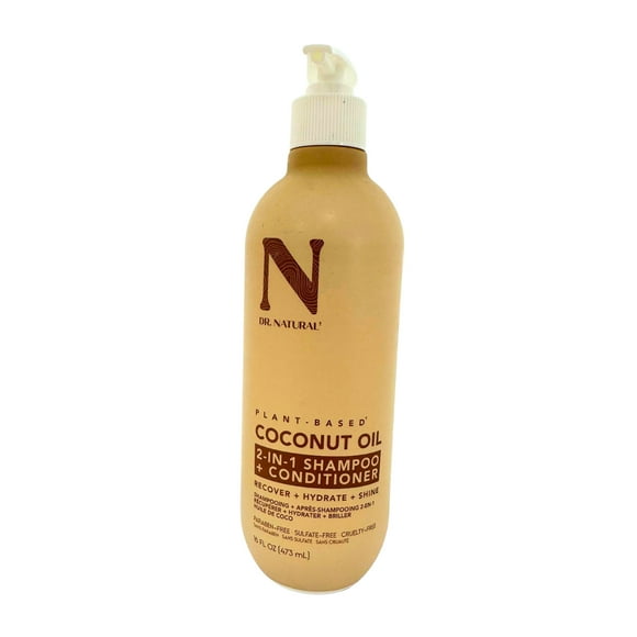 Dr. Natural Champú Y Acondicionador 2 En 1, Aceite De Coco, 473 ml