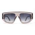 thumbnail image 1 of Womens Minimal Flat Top Thick Plastic Racer Sunglasses Grey Smoke, 1 of 4