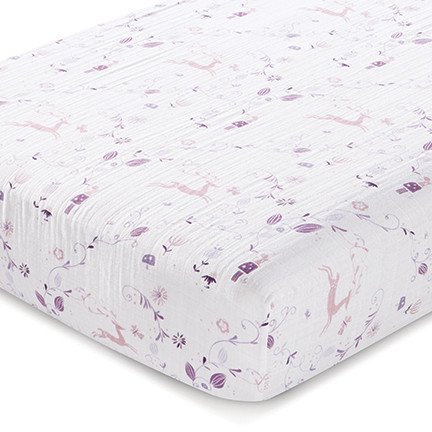 aden + anais Organic Crib Sheet (Purple)