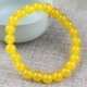 thumbnail image 2 of Pulsera con cuentas de calcedonia amarilla de 10 mm para hombre y mujer, 2 of 2