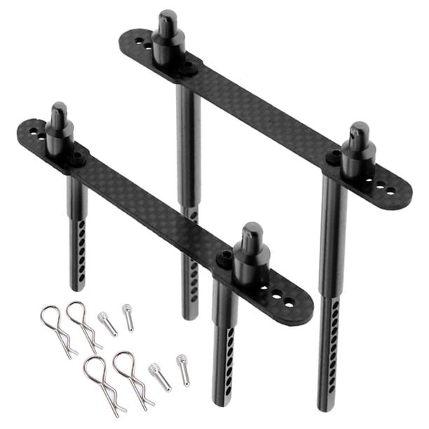 Soportes de Poste de Carrocería para Accesorio Axial SCX10 90046 Negro Zulema Soportes de carrocería de coche RC
