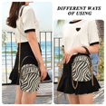 thumbnail image 6 of FORMRS Crossbody Bag for Women Quilted Travel Shoulder Cell Phone Purse with Chain Strap Handbag, Black Lines, 6 of 7
