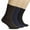 Dark Brown / Navy Blue / Black (3 Pairs), variant on HUGH UGOLI Women's Thick Cotton Winter Crew Socks | Warm Comfort Boot Socks, Breathable & Comfortable, Non Binding Top, 3 Pairs, Navy Blue, Shoe Size: 10-12