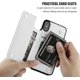thumbnail image 3 of Funda tipo cartera para iPhone Xs iPhone X con tarjetero, funda de piel sintética de primera calidad con ranuras para tarjetas, cierre magnético doble y cubierta duradera a prueba de golpes (azul), 3 of 7