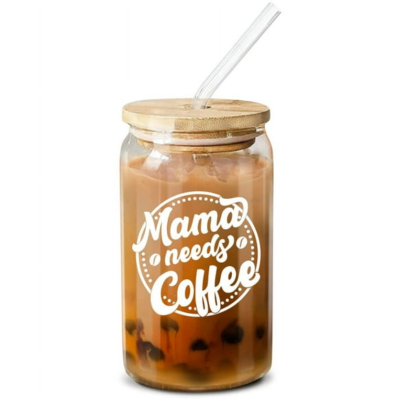 NewEleven Cadeaux de Fête des Mères pour Maman - Cadeaux d'Anniversaire Uniques pour Maman, Mère, Épouse, Nouvelle Maman, Maman Bonus, Maman Enceinte - Verre à Café 16 Oz