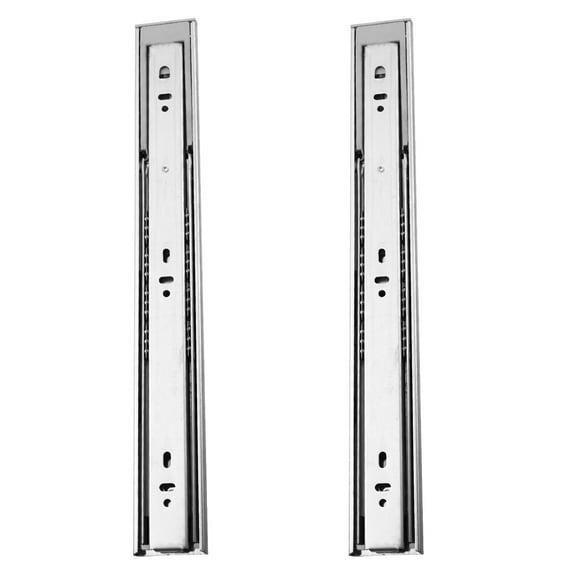 HEATSHAKING 2Pcs Silver Rectangular Drawer Slides for 16 Inches