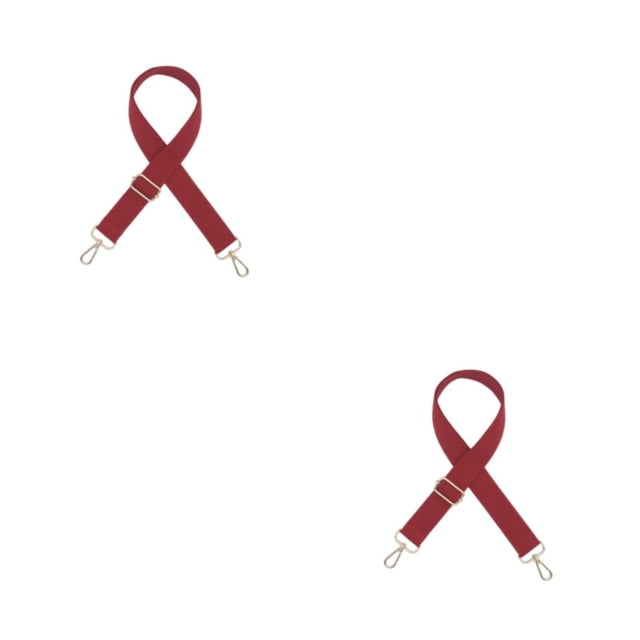 Qarigey Bolso de hombro para mujer, reemplazo de correa ancha, diseño Simple para mujer, bolso de mano de Color sólido, accesorios de Vino rojo 2piezas