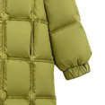 thumbnail image 6 of AUNVITO Warm Lightweight Puffer Coat for Boys & Girls 2-14Y, Hooded Quilted Longline Winter Jacket with Button Closure, Thickened Insulation, Pockets, Water-Resistant Nylon Spandex Casual Outerwear, 6 of 6