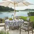 thumbnail image 6 of Outdoor/Indoor Round Tablecloth, Patio Stain Resistant Table Covers with Umbrella Hole Picnic Table Cloth with Zipper for Patio Garden Buffet Table Decoration, 60", Round, Paisley Multi, 6 of 6