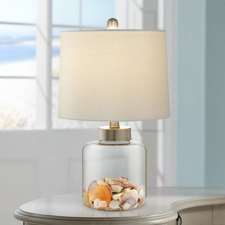 360 Lighting Nautical Accent Table Lamp Clear Glass Fillable