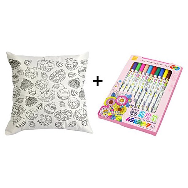 StylesILove Creative Hand Painting Project Decorative Pillow Case with