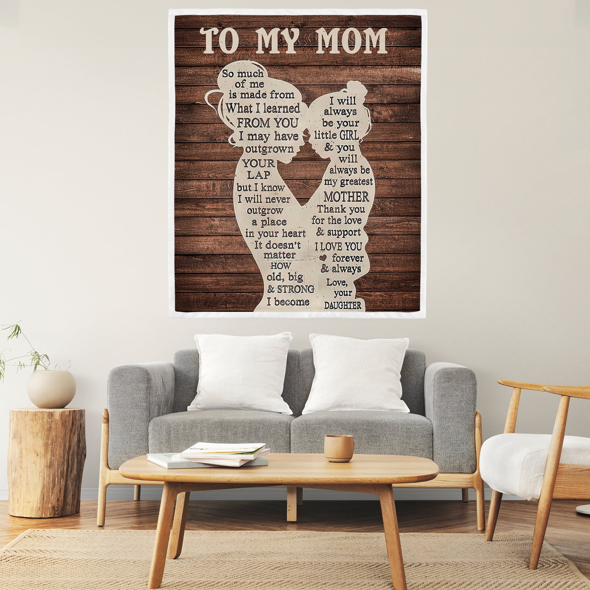 Soft Warm Mom Blanket - Birthday Gift Blanket for Mom Happy Mothers Day Throw Gift for Mother, Wife, Grandma from Daughter, 50"x60"