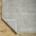 thumbnail image 3 of Mark&Day Area Rugs, 8x8 Jett Solid and Border Medium Gray Square Area Rug, Grey Carpet for Living Room, Bedroom or Kitchen (8' Square), 3 of 7