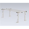 thumbnail image 1 of Fabrication Enterprises  22 ft. x 6 x 26-44 in. Height & Width Adjustable Floor Mounted Parallel Bars, 1 of 1