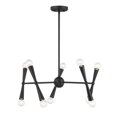 thumbnail image 3 of Meridian M100128MBK 10-Light Chandelier in Matte Black, 3 of 7
