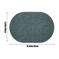 thumbnail image 3 of FHBVT Oval Leather Placemats, Water and Oil Proof, Heat Insulation, Non-Slip Design for Dining Tables, Flexible, Easy to Clean, Perfect for Home, Kitchen, and Restaurant Decor, 3 of 6