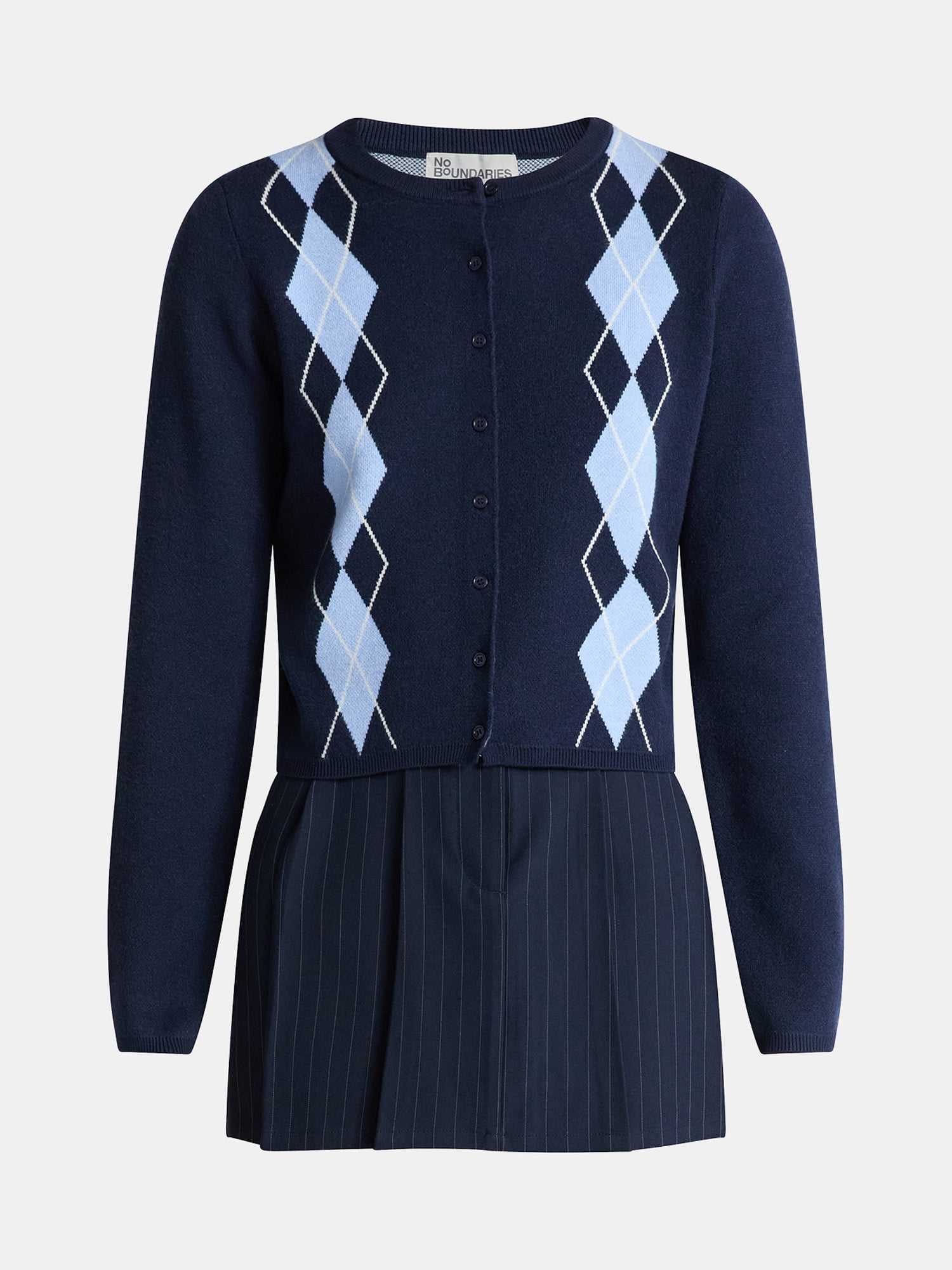 No Boundaries Button-Front Cardigan, Women's - Walmart.com