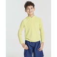 thumbnail image 2 of Real Essentials 3 Pack:Youth Rashguard Hoodie UPF UV Sun Protection Long Sleeve Swim Fishing Shirt - Boys & Girls (Ages 4-16), 2 of 6