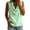 Green, variant on Womens T Shirt Cowl Neck Sleeveless Pleated Blouse Top with Loose Fit And Solid Print for Casual Wear Graphic Tees Women White M