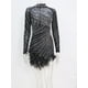 thumbnail image 1 of Kricesseen Luxury Rhinestones & Pearls Feather Mini Dress New Spring Women Sheer Mesh Sequins Short Party Dress Birthday OutfitsM Gao Jinjia LED, 1 of 2