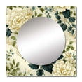thumbnail image 2 of Designart "Trellis In Vintage Lace IV" floral Square Mirror For Wall Decor - Large White Square Mirror Printed Wall Decor - Cottage Square Living Room Mirror, 2 of 5