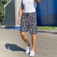 thumbnail image 5 of Mens Pajama Shorts, retro&nbsp;Leopard print trendy Sleep Shorts Men Pajama Bottoms Lounge PJ Shorts with Pockets, 5 of 6