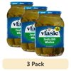 (3 pack) Vlasic Zesty Dill Whole Pickles, Keto Friendly, 46 fl. oz.